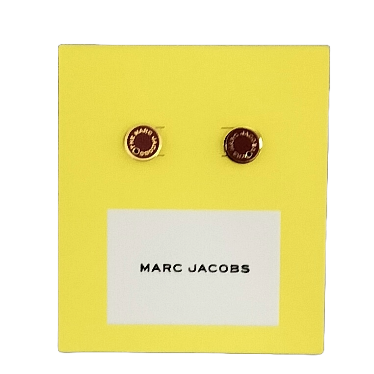 Marc Jacobs M0017169-649ザ メダリオン スタッズピアス　レッド・イエローゴールドレディース アクセサリーTHE MEDALLION