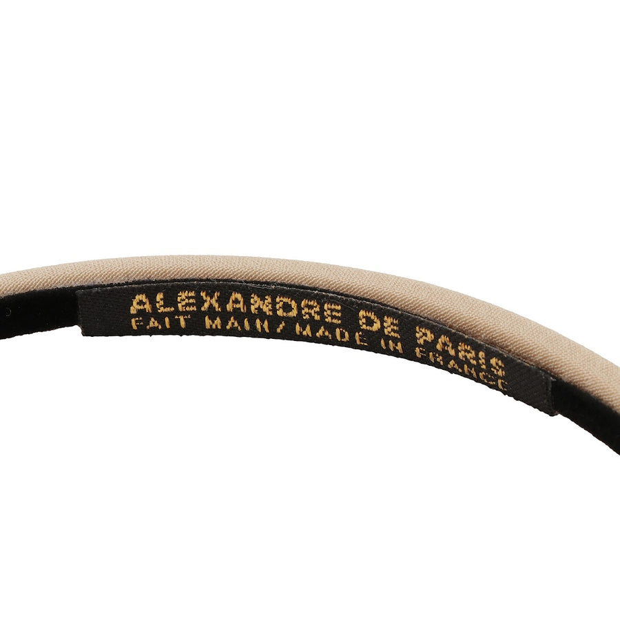 アレクサンドル ドゥ パリ ALEXANDRE DE PARIS THB 20147 06 S 1850 17 サテン カチューシャ ベージュ ヘアバンド 髪留め レディース ヘアアクセサリー  TIMELESS LE SATIN EMILIE SERRE TETE