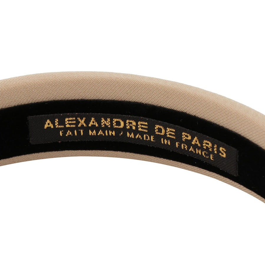 アレクサンドル ドゥ パリ ALEXANDRE DE PARIS THB 20149 25 S 1850 17 サテン カチューシャ ベージュ ヘアバンド 髪留め レディース ヘアアクセサリー  TIMELESS LE SATIN FAUSTINE SERRE TETE