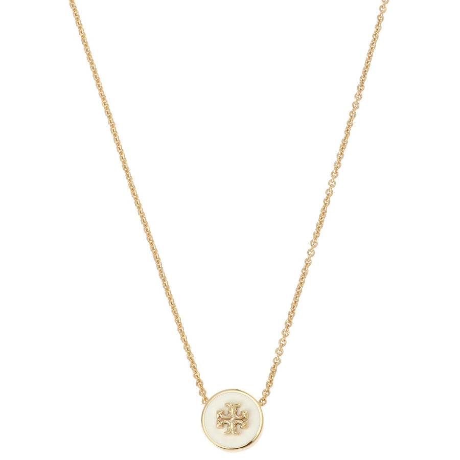 トリーバーチ Tory Burch 90549 700 キラ エナメル ペンダント ネックレス ダブルT ロゴ  ゴールド/アイボリー レディース アクセサリー KIRA ENAMEL PENDANT NECKLACE