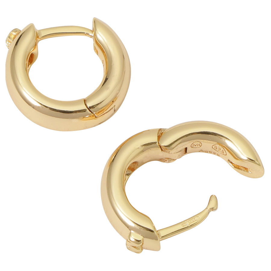 マイケルコース MICHAEL KORS MKC1599AA710 ハギー フープ ピアス MKロゴ ゴールド レディース アクセサリー HUGGIE HOOP EARRINGS