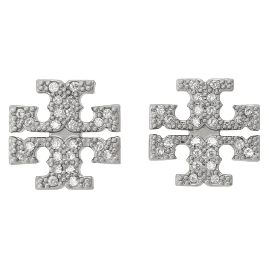 トリーバーチ Tory Burch 53423 042 キラ パヴェ スタッズ ピアス ダブルT ロゴ シルバー レディース アクセサリー Kira Pave Stud Earring