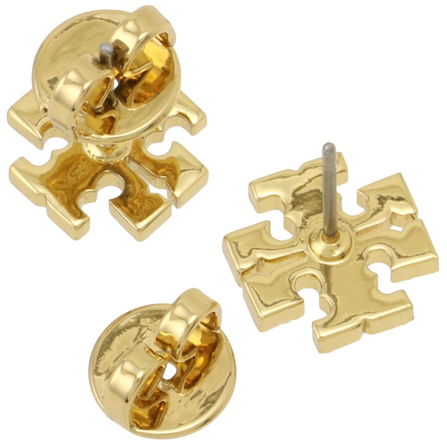 Tory Burch 53423-783 キラ パヴェ スタッズ ピアス ダブルT ロゴ ゴールド レディース アクセサリー Kira Pave Stud Earring