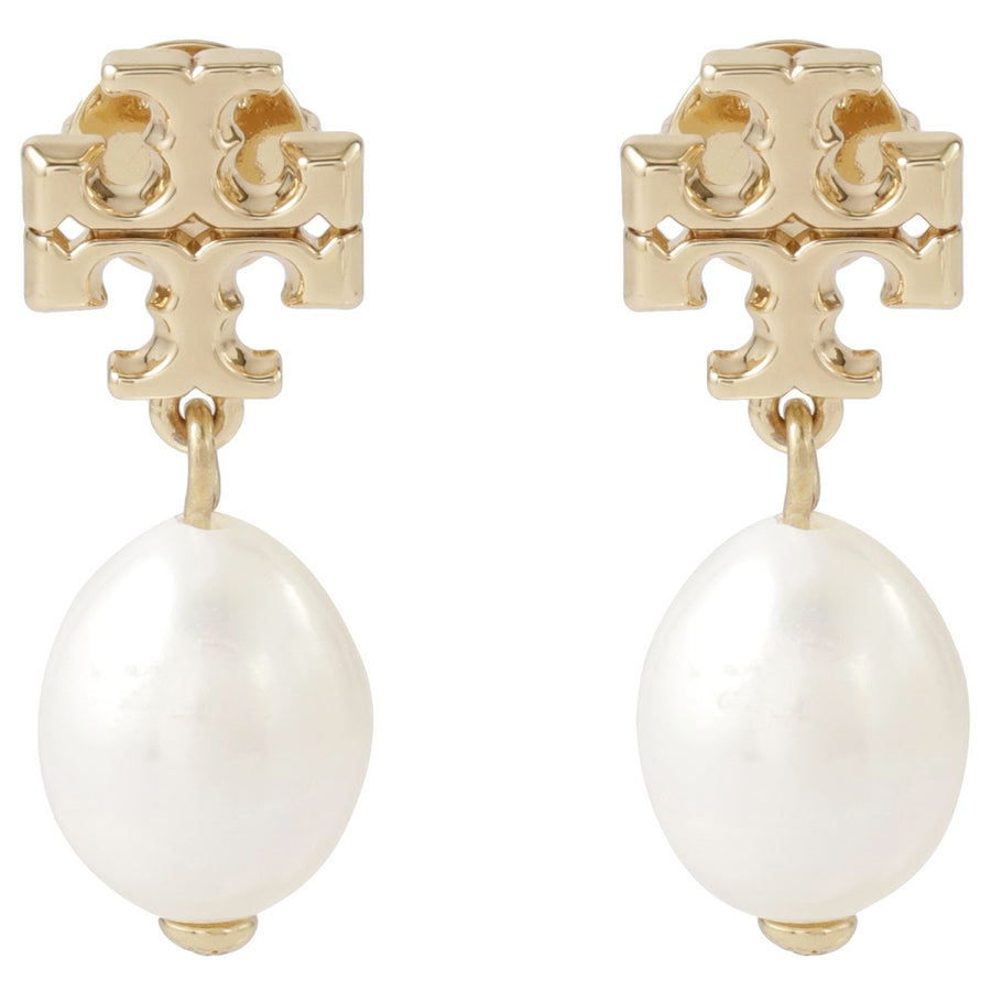 トリーバーチ Tory Burch 65156 709 キラ パール ドロップ ピアス ダブルT ロゴ ゴールド レディース アクセサリー KIRA PEARL DROP EARRING