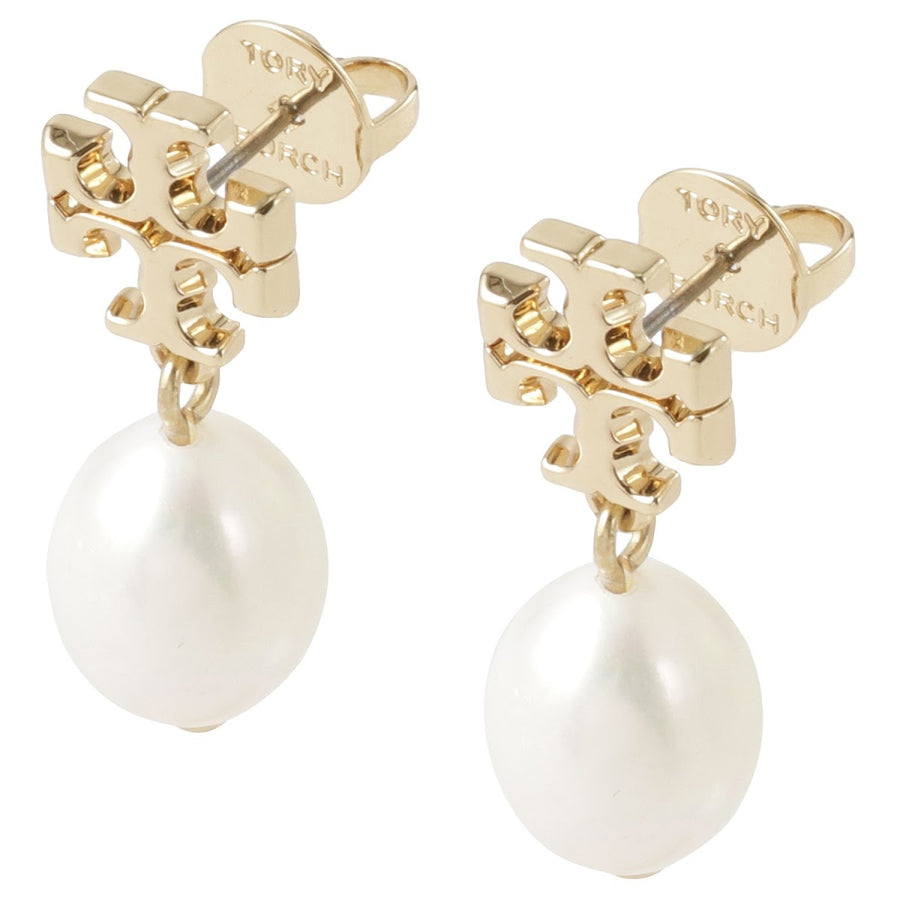 トリーバーチ Tory Burch 65156 709 キラ パール ドロップ ピアス ダブルT ロゴ ゴールド レディース アクセサリー KIRA PEARL DROP EARRING