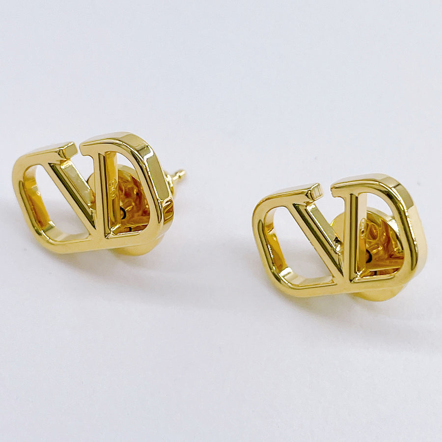 ヴァレンティノ VALENTINO 5W2J0G76 MET CS4 Vロゴ シグネチャー メタル ピアス ゴールド レディース アクセサリー VLOGO SIGNATURE EARRINGS