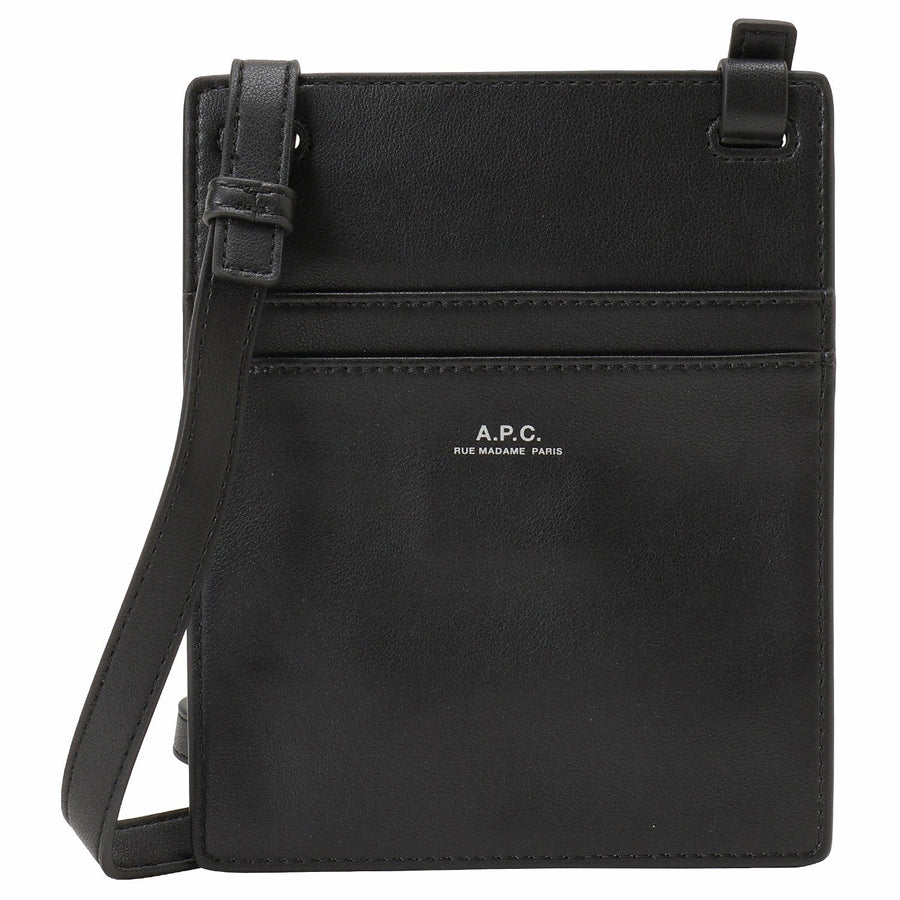 A.P.C. PUAAT H61717 LZZ BLACK APC ニノ ショルダーバッグ クロスボディ ブラック メンズ レディース ユニセックス NECK POUCH NINO CROSSBODY