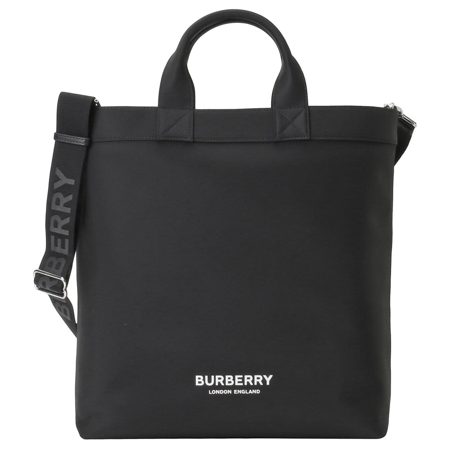 BURBERRY 8063497 A1189 ロゴプリント アーティ トートバッグ 2WAY ショルダーバッグ ブラック メンズ ユニセックス ML ARTIE PN9