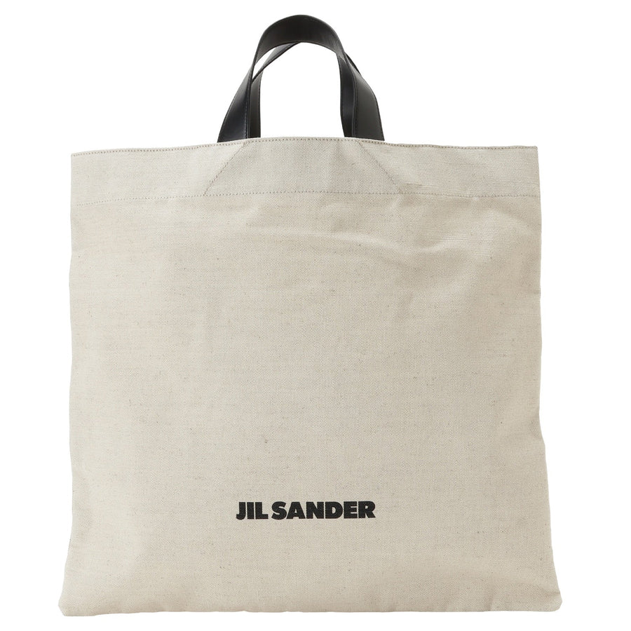 JIL SANDER J07WC0024 P4917 280 ブックトート スクエア ロゴ キャンバス トートバッグ ナチュラル レディース メンズ ユニセックス BOOK TOTE SQUARE