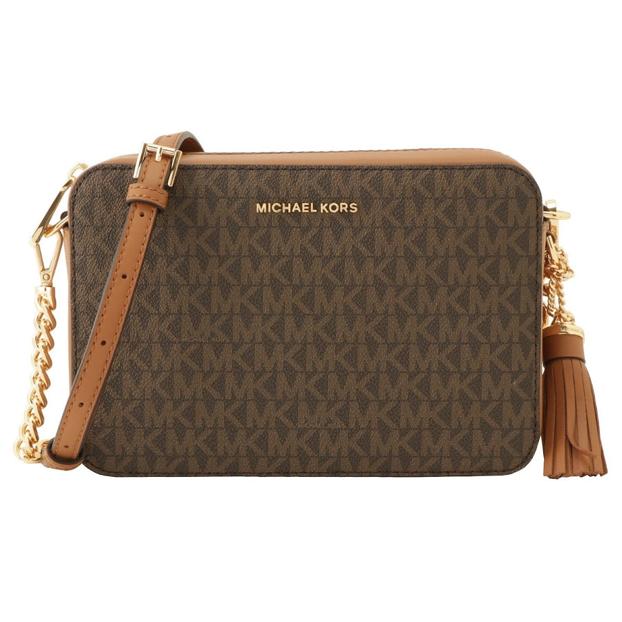 マイケルコース MICHAEL KORS 32F8GF5M2B 200 BROWN MKシグネチャーロゴ カメラバッグ ショルダーバッグ ブラウン レディース JET SET MD CAMERA BAG