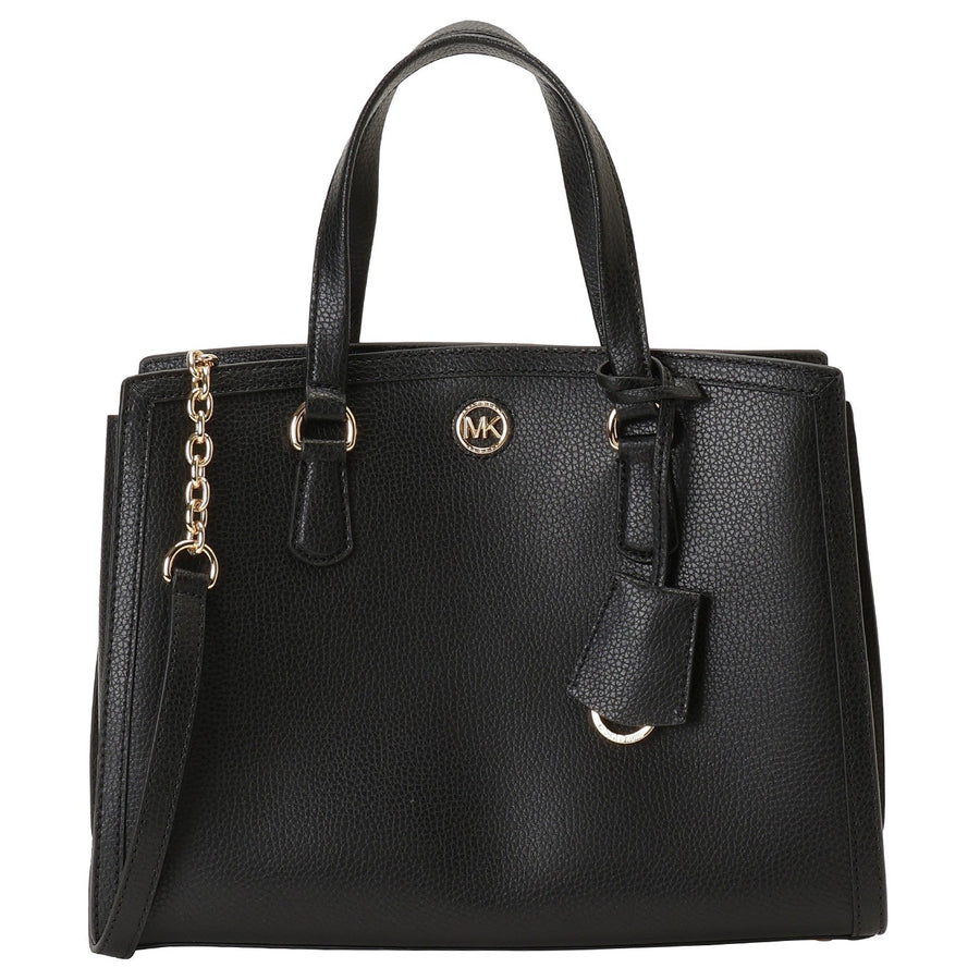 MICHAEL KORS 30F2G7CS2T 001 BLACK シャンタル サッチェル ミディアム 2WAY ショルダー・ハンドバッグ クロスボディ ブラック レディース CHANTAL MEDIUM SATCHEL