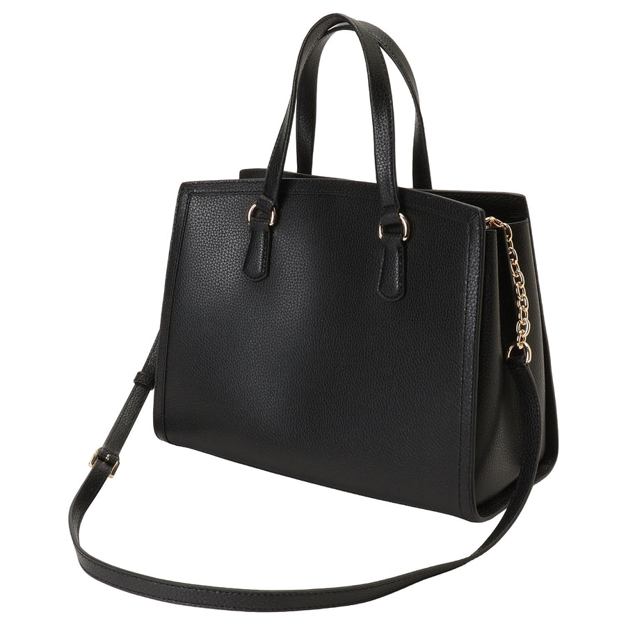 MICHAEL KORS 30F2G7CS2T 001 BLACK シャンタル サッチェル ミディアム 2WAY ショルダー・ハンドバッグ クロスボディ ブラック レディース CHANTAL MEDIUM SATCHEL