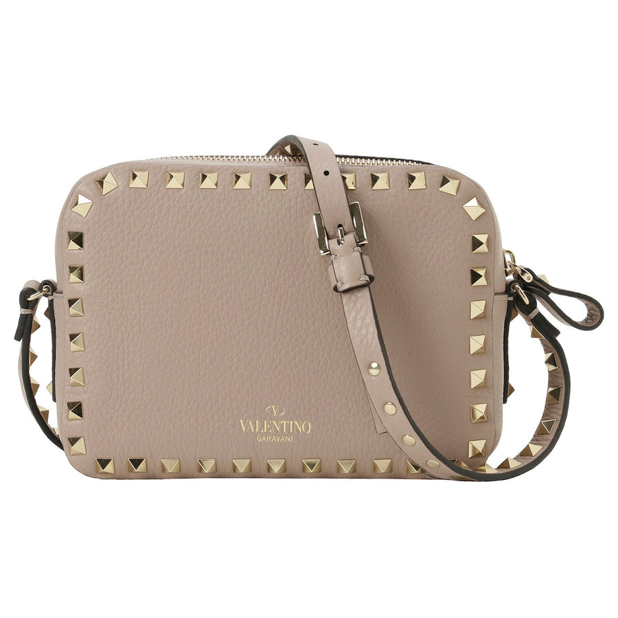 ヴァレンティノ VALENTINO 5W2B0809 VSF P45 ロックスタッズ スモール ショルダーバッグ クロスボディ パウダー ベージュ レディース ROCKSTUD CROSS BODY BAG