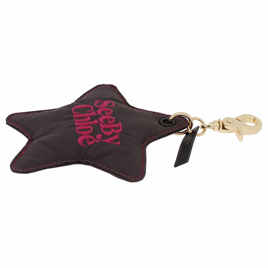 SEE BY CHLOE CHS22WK730C41 046 ジョイライダー パデッド スターキーリング バッグチャーム ミニマルグレー レディース JOY RIDER PADDED STAR KEYRING