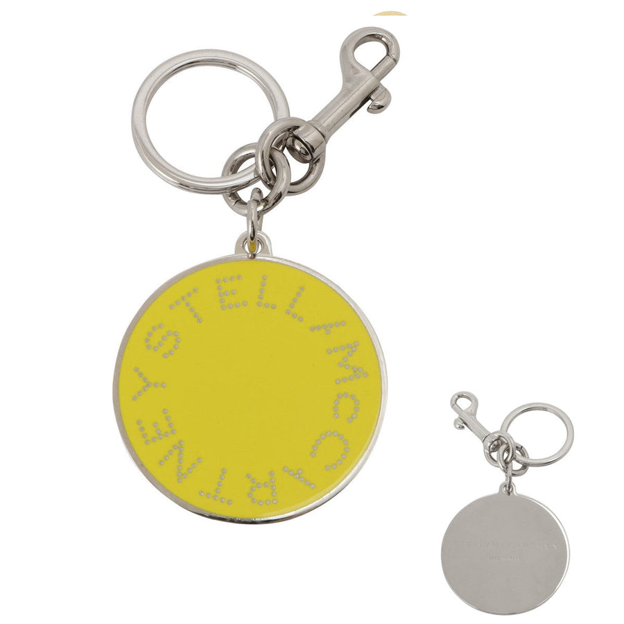 STELLA McCARTNEY ステラ ロゴ サークル パンチングロゴ キーリング バッグチャーム Keychain Brass & Enamel