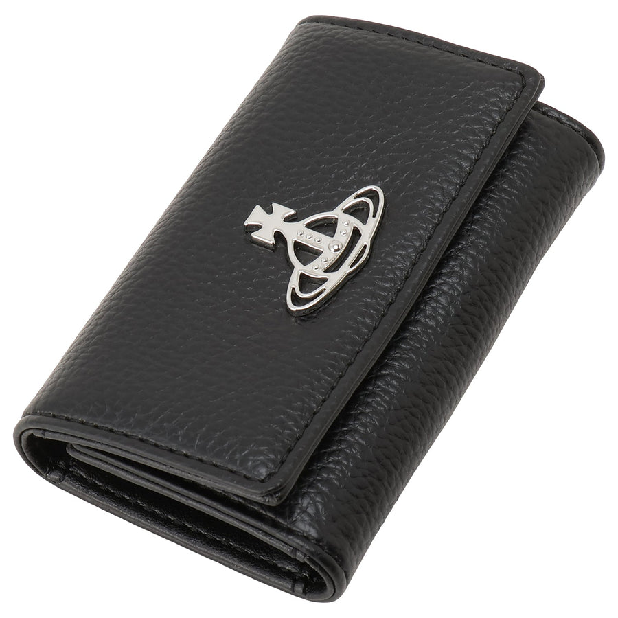 Vivienne Westwood 51020001U S000D N403 ヴィーガングレイン 4連キーケース ブラック レディース ユニセックス RE-VEGAN GRAIN KEY CASE