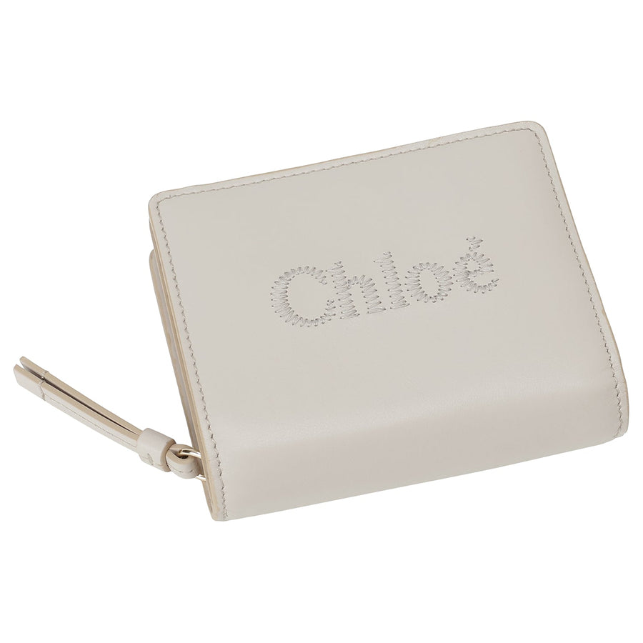 Chloe CHC23SP867I10 084 クロエセンス 二つ折り財布 コンパクトウォレット ワイルドグレー レディース CHLOE SENSE