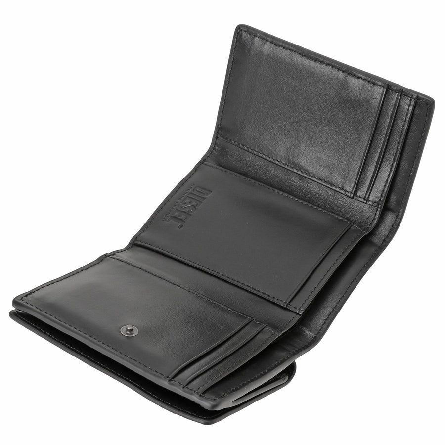 DIESEL X09365 P1101 T8013 Dプラーク ロゴ 三つ折り財布 ブラック メンズ Tri-Fold Coin S