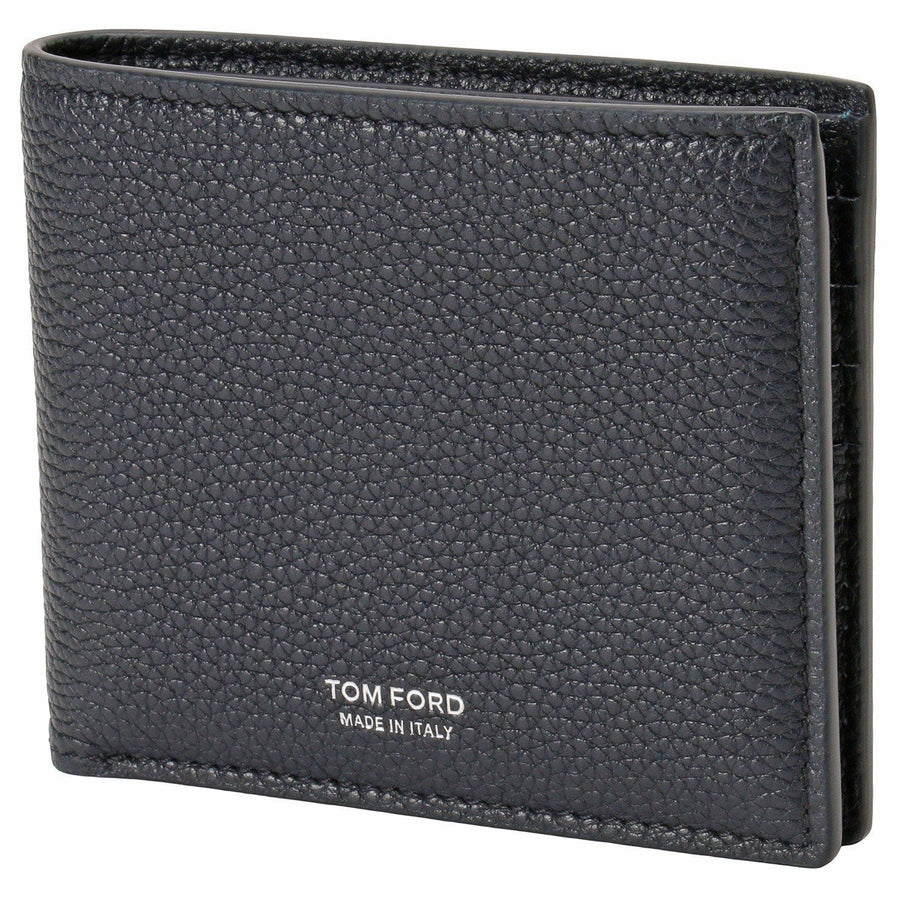 TOM FORD Y0228 LCL158S 1L034 二つ折り財布 (小銭入れ無し) ミッドナイトブルー メンズ T LINE CLASSIC BIFOLD WALLET