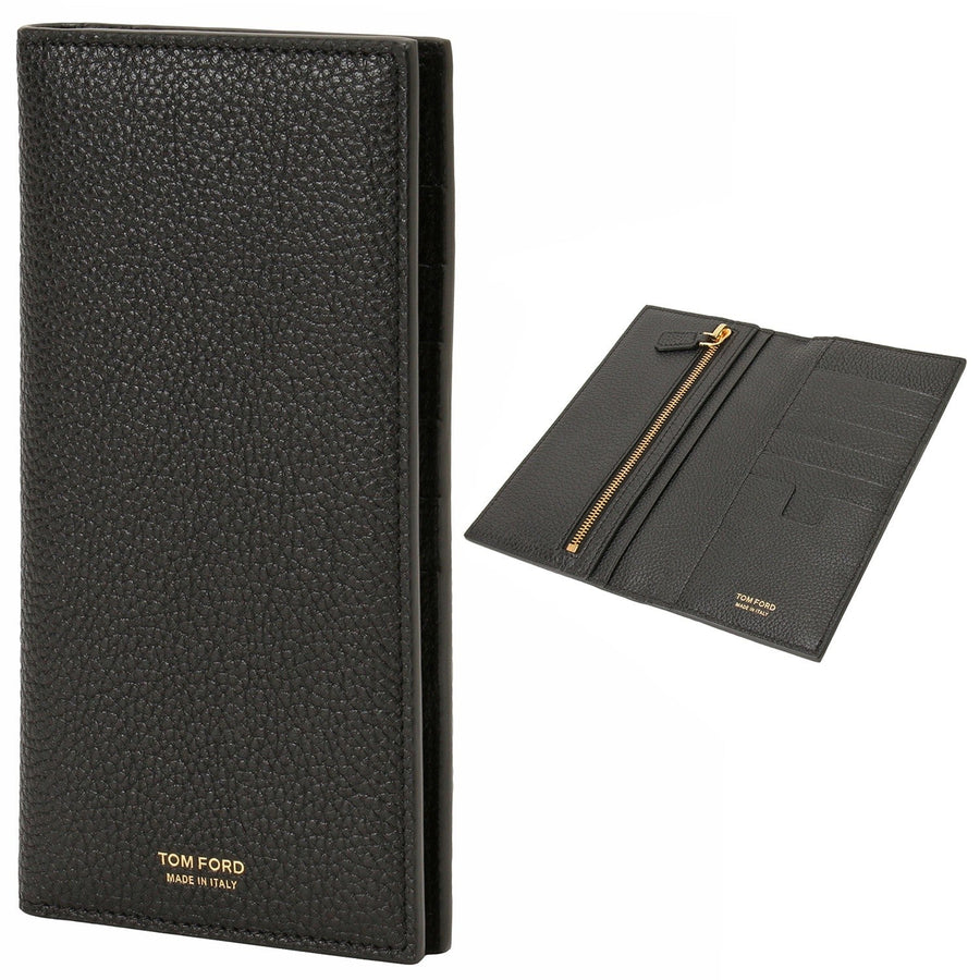 TOM FORD Y0251 LCL158G 1N001 小銭入れ付 二つ折り長財布 ブラック メンズ T LINE VERTICAL WA –  SELECT TOKYO