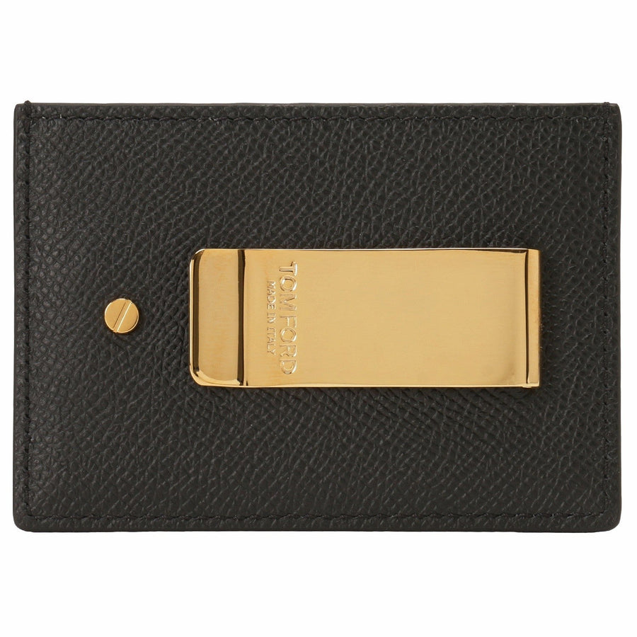 TOM FORD YM341 LCL081G 1N001 マネークリップ付 カードケース ブラック メンズ MONEY CLIP CARDHOLDER