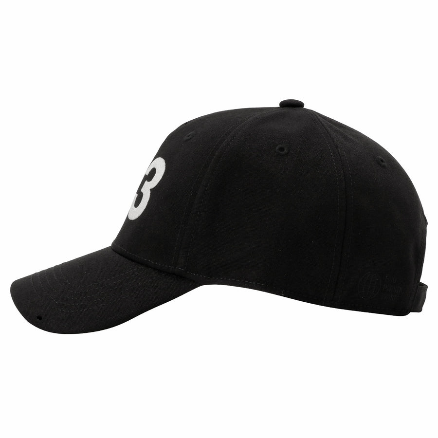 Y-3 H62981 BLK S ロゴ刺繍 ベースボールキャップ 帽子 ブラック Sサイズ メンズ レディース ユニセックス ヨウジヤマモト adidas Y-3 LOGO CAP