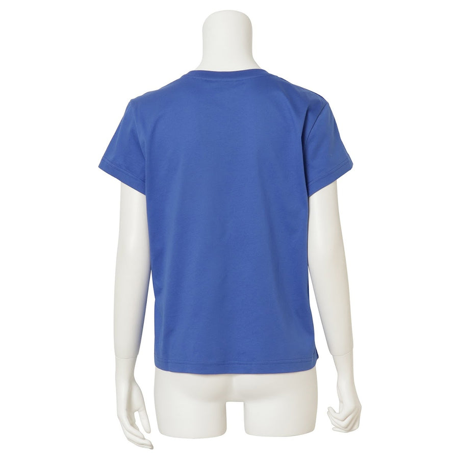 marimekko 091121 590 S ウニッコ ワンポイント クルーネック 半袖 Tシャツ Sサイズ ブルー レディース ユニセックス Silla Unikko Placement T-Shirt