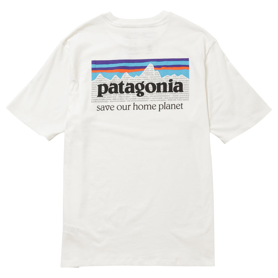 PATAGONIA 37529 INBK メンズ P-6 ミッション オーガニック バッグロゴプリント Tシャツ MEN'S P-6 MISSION ORGANIC T-SHIRT