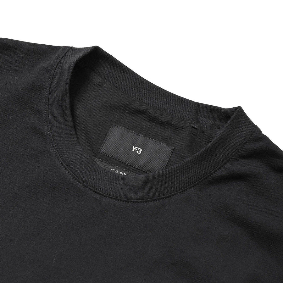 Y-3 H44798 BLK S クルーネック 半袖 ロゴ Tシャツ ブラック Sサイズ ルーズフィット オーバーサイズ リラックス ショートスリーブ ティー メンズ レディース ユニセックス ヨウジヤマモト adidas アディダス RELAXED SS TEE