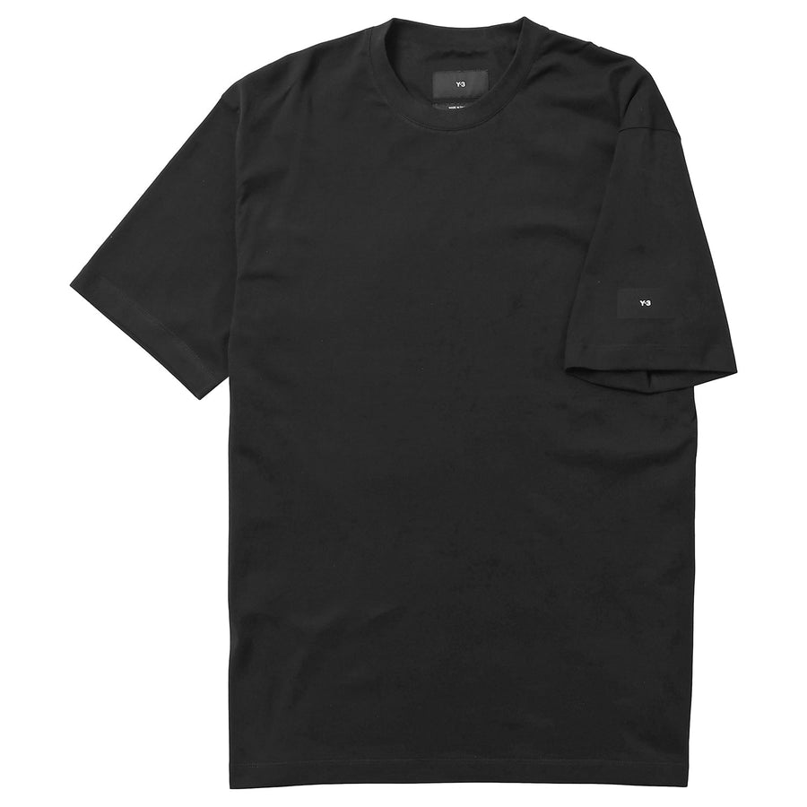 Y-3 H44798 BLK S クルーネック 半袖 ロゴ Tシャツ ブラック Sサイズ ルーズフィット オーバーサイズ リラックス ショートスリーブ ティー メンズ レディース ユニセックス ヨウジヤマモト adidas アディダス RELAXED SS TEE