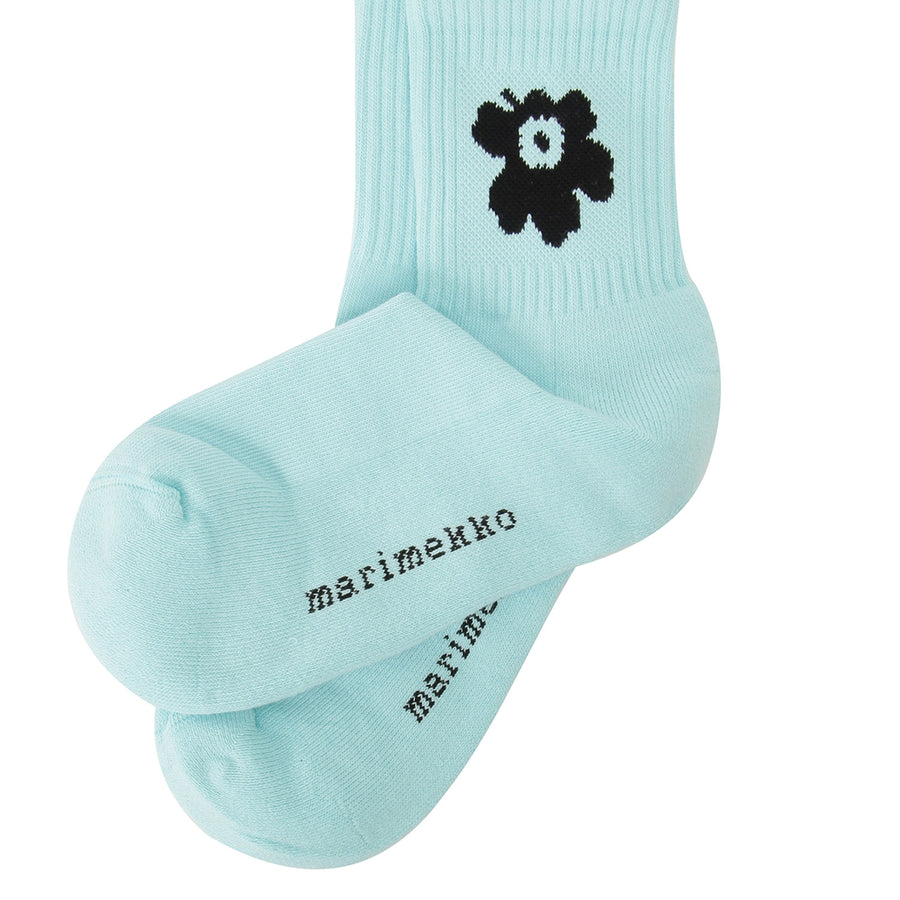 marimekko 091733 155 37-39 ウニッコ ワンポイント ショート ソックス 靴下 日本サイズ23.5～25cm ライトブルー レディース Puikea Unikko One Short  Socks