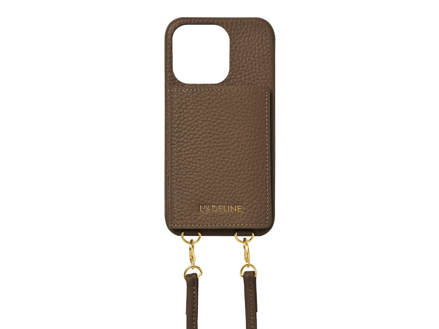 LADELINE Shoulder Strap 4Cards Case iPhone15 Pro