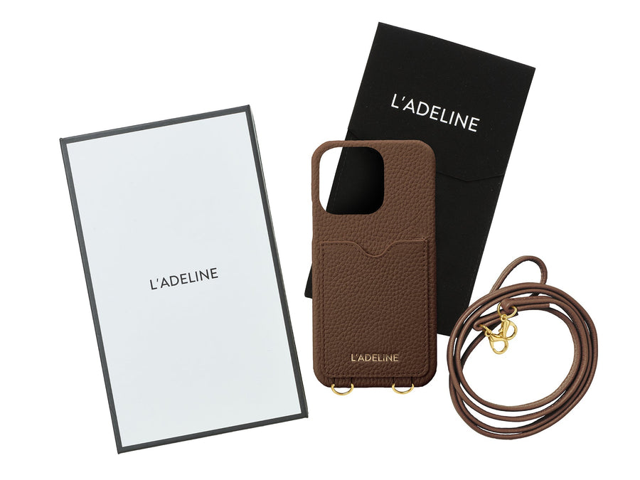 LADELINE Shoulder Strap Card Case iPhone15 Pro