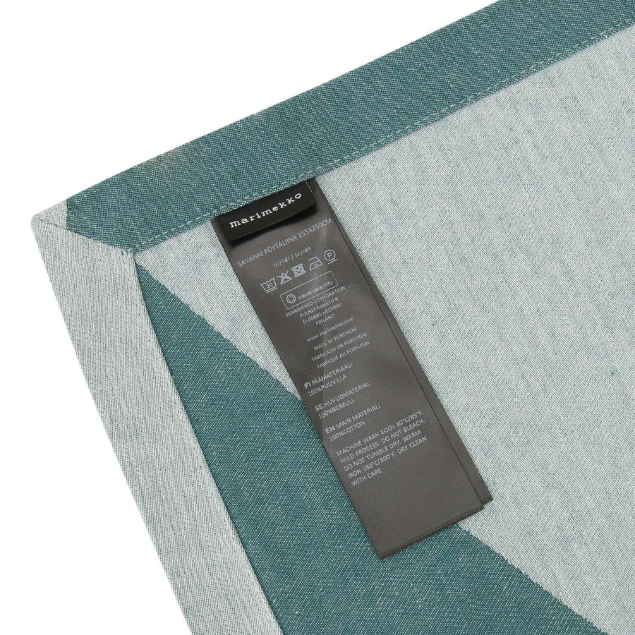 marimekko 072187 650 サヴァンニ テーブルクロス 244×151cm グリーン/ ダークブルー/ ミント レディース ユニセックス Savanni Table Cloth
