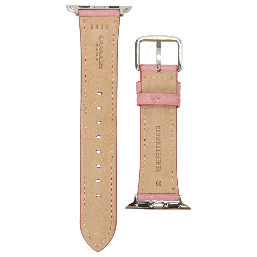 COACH Apple watch strap 14700208 アップル ウォッチ ストラップ 替えベルト【38mm/40mm/41mm ケース対応 ※ベルトのみ】シグネチャーC エンボスレザー ストラップ バブルガムピンク レディース 交換バンド 付け替えベルト