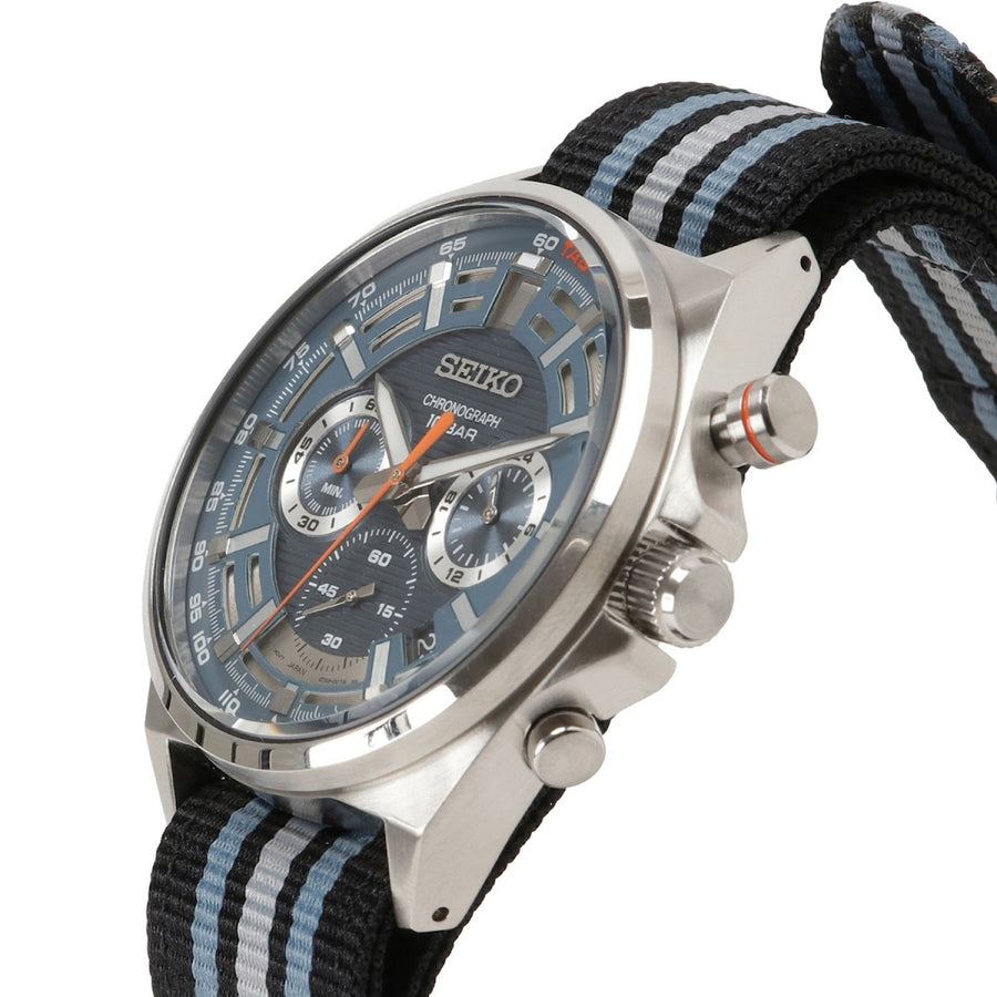 SEIKO SSB409P1 クロノグラフ メンズ 腕時計 海外モデル 逆輸入 クオーツ アナログ ブルー ウォッチ WATCH